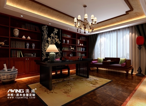 澳威全屋定制:就算没有衣帽间,但一定要有书房!2